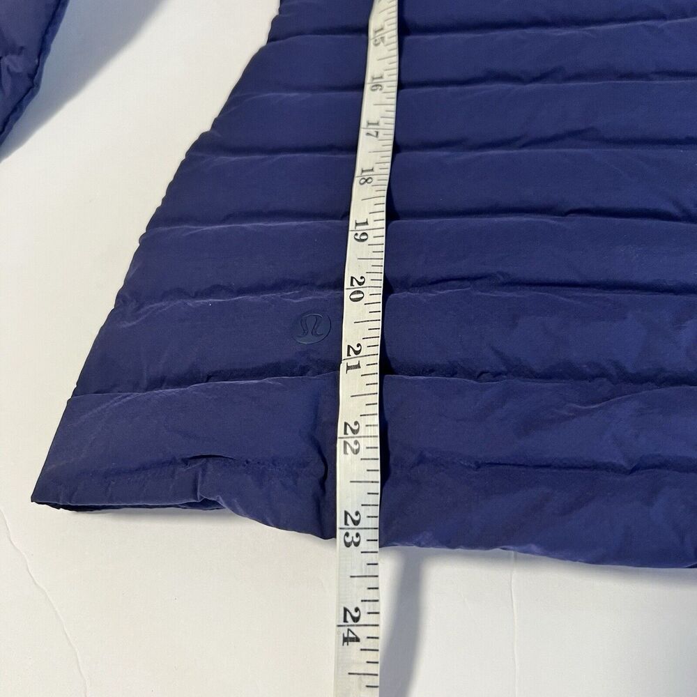 Lululemon Sz 4 Pack It Down Jacket Night Sea Blue 700 Fill Goose Down - Picture 8 of 9